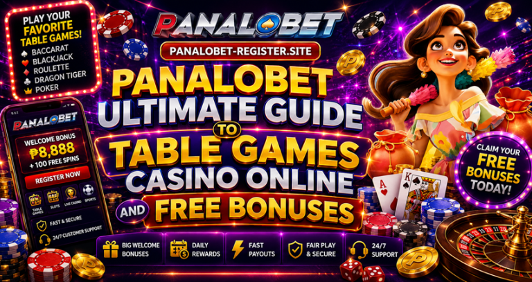 Panalobet Ultimate Guide to Table Games Casino Online and Free Bonuses